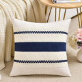 Fancy Homi Set of 1 Navy Blue Decorative Throw Pillow Covers 18x18 Inch by Fancy+Homi
