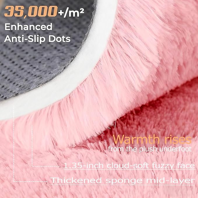 6x9 Area Rug for Living Room: Fluffy Shag Soft Washable Rugs Large Fuzzy Plush - Image 4