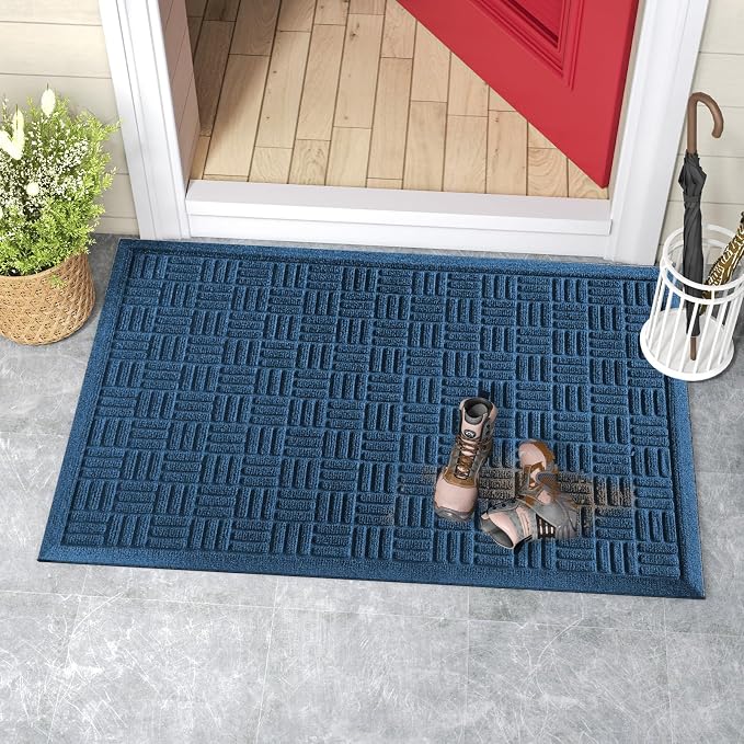Mibao Front Door Mat Indoor Outdoor Entrance, Dirt Trapping Welcome Mats - Image 8