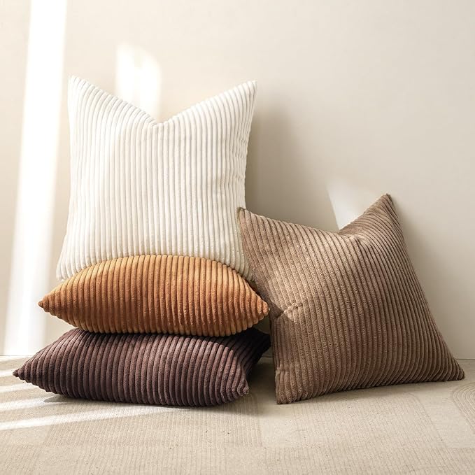 MIULEE Boho Farmhouse Throw Pillow Covers 24x24 Inch Set of 4 Rustic Mordern - Image 7