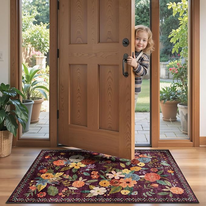 2x5 Entryway Runner Rugs, Non Slip Washable Rugs - Image 5
