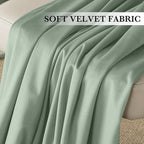RYB HOME Auqa Velvet Curtains 84 inches Long, Room Darkening, Floor-Length - Image 4
