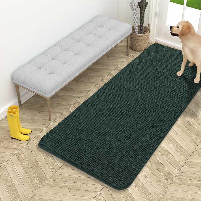 OLANLY Dog Door Mat for Muddy Paws 54x24, Absorbs Moisture and Dirt, Absorbent by OLANLY