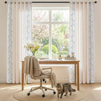 jinchan Evelyn Embroidered Linen Curtains - Image 5