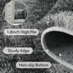 5x7 Ft Large Shag Rugs for Bedroom Living Room, Tie Dyed Ultra Soft Fluffy - Image 5