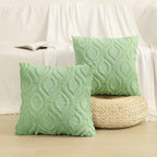 decorUhome Summer Throw Pillow Covers 20x20 Inch Set of 2, Soft Plush Faux Wool - Image 8