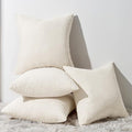Topfinel Decorative Beige Cream Throw Pillow Covers Cushion Cases, Mix and Match by Topfinel