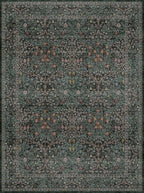 Dark Green Washable Entry Rug, 3x4 Rugs - Image 7