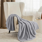 Bedsure GentleSoft Grey Throw Blanket - Image 2