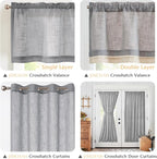 jinchan Linen Farmhouse Valances - Image 5
