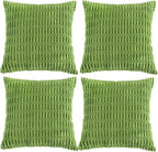 Fancy Homi 4 Packs Boho Lime Green Decorative Throw Pillow Covers 26x26 Inch by Fancy+Homi