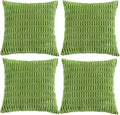 Fancy Homi 4 Packs Boho Lime Green Decorative Throw Pillow Covers 24x24 Inch by Fancy+Homi