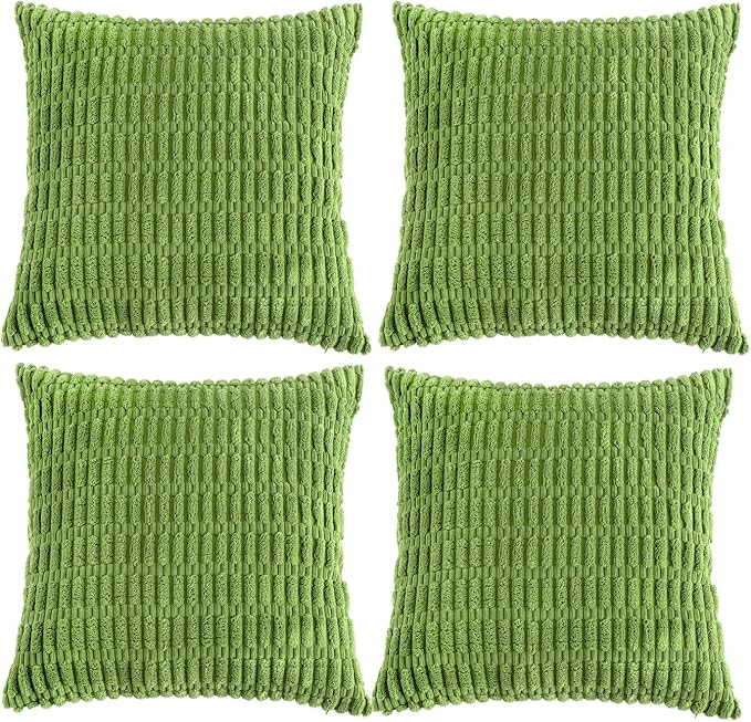 Fancy Homi 4 Packs Boho Lime Green Decorative Throw Pillow Covers 22x22 Inch by Fancy+Homi
