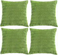 Fancy Homi 4 Packs Boho Lime Green Decorative Throw Pillow Covers 22x22 Inch by Fancy+Homi