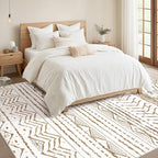Nakagishi 6x9 Area Rugs Living Room: Washable Boho Large Neutral Soft Farmhouse - Image 4