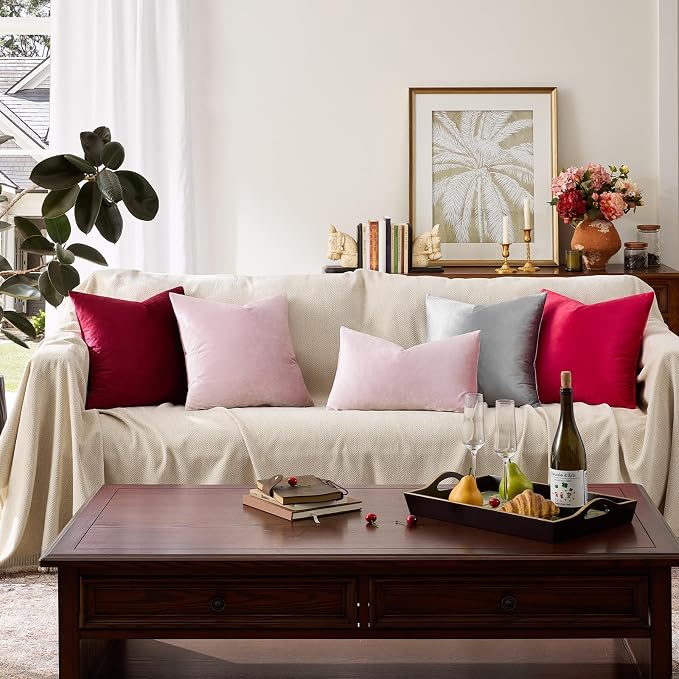 GIGIZAZA Decorative Small Lumbar Pillow Covers, Sofa Throw 12x20 Pillow Covers - Image 4