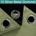 Yakamok 100% Blackout Window Curtain Panels, Heat and Full Light Blocking Drapes - Image 6