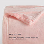 Bedsure Fleece Blanket Twin Blanket Pink - Image 5