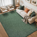FinRèc 5x7 Washable Area Rugs for Bedroom Living Room, Low Pile Thin Rug Solid by FinRe%CC%80cHome