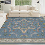Blue Washable Kids Playroom Rug - Image 8