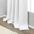 Black Out Curtains 63 Inch Long Small White Blackout Energy Saving Dining Room - Image 8