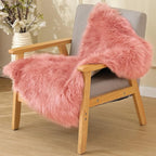 ORINOVA Pink Fluffy Sheepskin Fur Area Rugs by ORINOVA