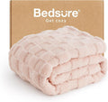 Bedsure GentleSoft Light Pink Throw Blanket by BEDSURE