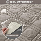 TAOCOCO Waterproof Recliner Sofa Cover, Non Slip Split Recliner Couch Covers - Image 3