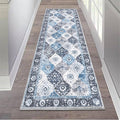 HEBE Hallway Runner Rug 2'x6' Washable Vintage Distressed Area Rugs Non Slip by HEBE