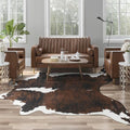 AROGAN Western Decor Faux Fur Cowhide Rug, 4.6x5.2 Feet Premium Animal Skin Cow by AROGANAREARUG
