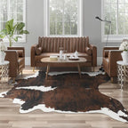 AROGAN Western Decor Faux Fur Cowhide Rug, 4.6x5.2 Feet Premium Animal Skin Cow by AROGANAREARUG