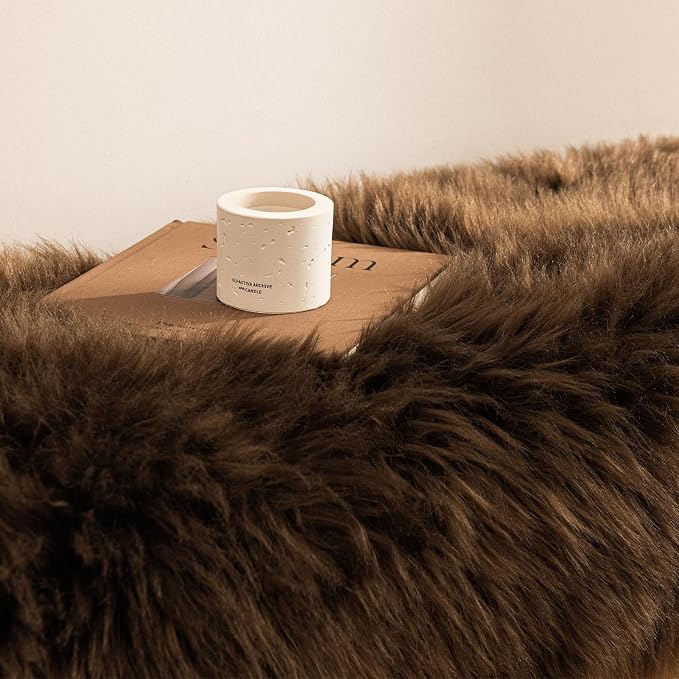 Ashler Faux Fur Rug, Fluffy Shaggy Area Rug, Ultra Soft 2.3 x 3.3 Feet - Image 6
