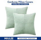MIULEE Mint Decorative Throw Pillow Covers 20x20 Inch - Image 6