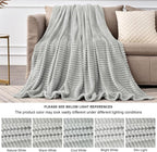 BEDELITE Fleece Throw Blanket for Couch – 3D Ribbed Jacquard Soft and Warm - Image 6