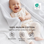 Bedsure 100% Cotton Muslin Blanket King Size - Image 2