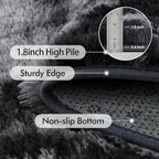 9x12 Ft Extra Large Shag Rugs for Living Room, Tie Dyed Ultra Soft Fluffy Furry - Image 5