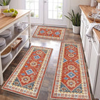 HEBE Boho Kitchen Rug Sets 3 Piece by HEBE