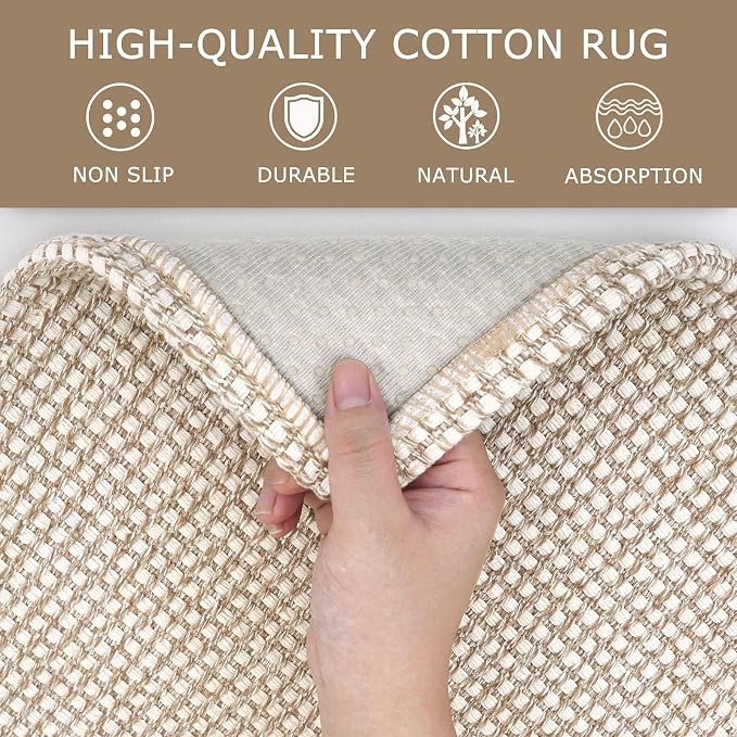 KOZYFLY Indoor Door Mat 2x3 ft Small Area Rugs Washable Front Door Mat Non Slip - Image 6