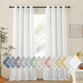 NICETOWN White Living Room Curtains Extra Long 135 inches Long, Grommet Linen by NICETOWN