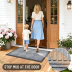 OLANLY Front Door Mat Outside Entrance 29.5x17, Heavy Duty Sturdy Natural - Image 7