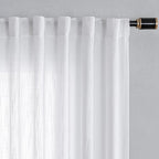 MYSKY HOME Floor to Ceiling Curtains 108 Inches White Sheer Window Drapes 1 - Image 7
