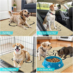 OLANLY Dog Door Mat for Muddy Paws 30x20, Paw Print Design, Absorbs Moisture - Image 7