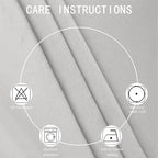 LEMOMO Blackout Curtains 52 x 84 inch/Light Grey Curtains Set of 2 - Image 4