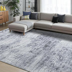 Toneed Abstract Area Rug Modern Washable Rug Soft Non Slip Rug Low Pile by Toneed