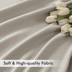 MIULEE Natural Back Tab Blackout Curtains 72 Inches Long 2 Panels Set - Image 6