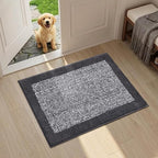 Bathroom Rugs 24x17 Non Slip Washable, Dark Grey Bath Mat - Image 2