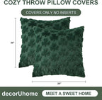 decorUhome St. Patrick’s Day Shamrock Green Pillow Covers 20x20 Inch Set of 2 - Image 8
