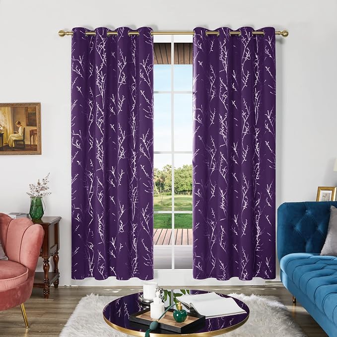 Deconovo Blackout Curtains for Bedroom, Thermal Insulated Soundproof Grommet by Deconovo
