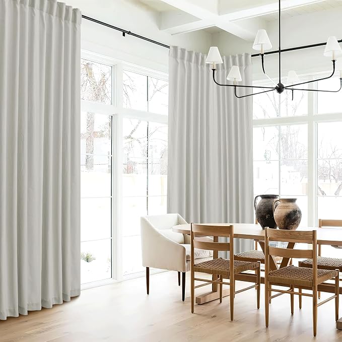 RYB HOME Nursery Soft Linen Sheer Curtains - Image 4