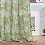 jinchan Linen Floral Curtains for Living Room - Image 9